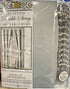 Mosaic Double Swag Fabric Shower Curtain with Ring Hooks, 2 Tie Backs - 70 x 72 in.